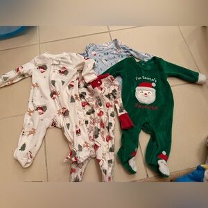7 Outfit Bundle Christmas / Holiday 0-3 Month Baby Outfits